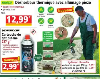 KINZO Désherbeur thermique avec allumage piezo