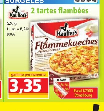 Norma 2 tartes flambées offre
