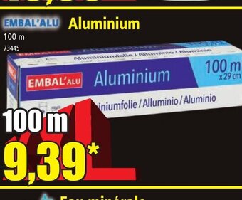 Norma EMBAL'ALU Aluminium offre