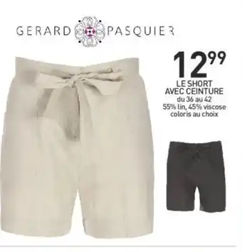 Stokomani Le Short Avec Ceinture offre