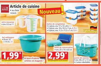 Norma Article de cuisine offre