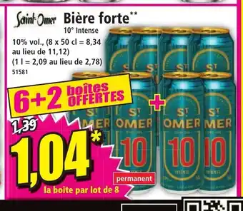 Norma Saint Omer Bière forte** offre