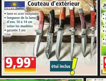Norma Couteau d'extérieur offre