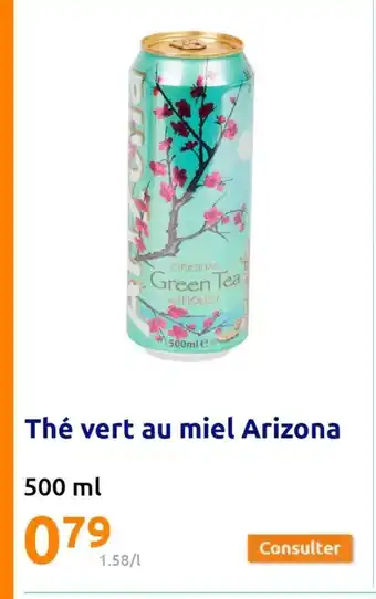 Action Thé vert au miel Arizona offre