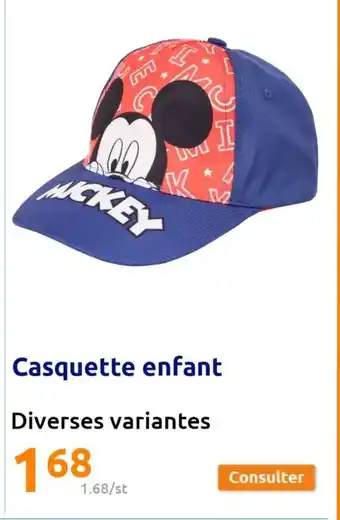 Action Casquette enfant offre