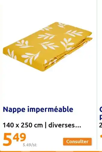 Action Nappe imperméable offre