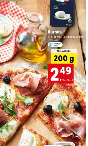Lidl Burrata (3) offre