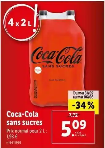 Lidl Coca-cola offre