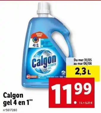 Lessive gel calgon