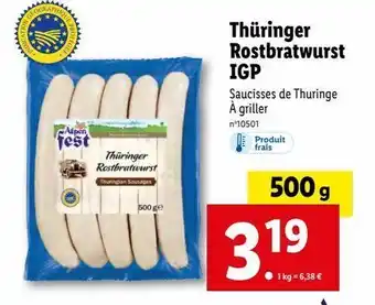 Lidl Saucisses offre