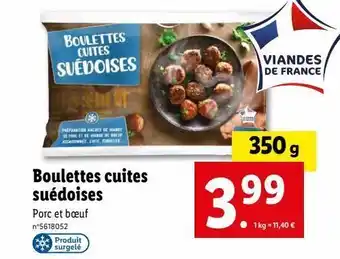 Lidl Boulettes de viande offre
