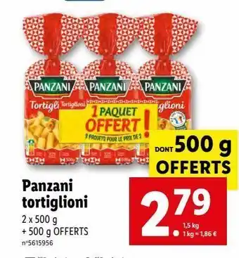 Lidl Pâté panzani offre