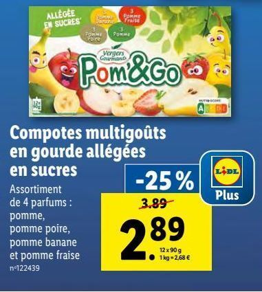 Lidl Compotes offre