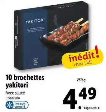 Lidl Brochettes offre