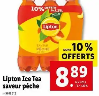Lidl Boissons lipton offre