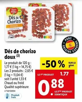 Lidl Chorizo offre