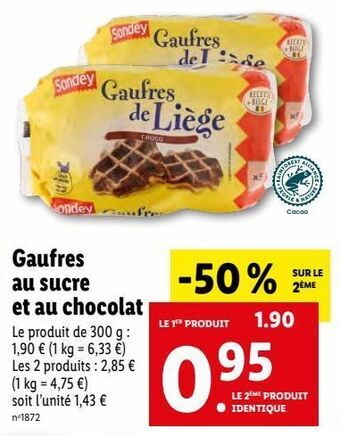 Lidl Gaufres offre