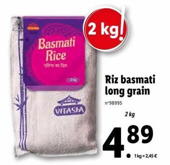 Lidl Riz basmati offre