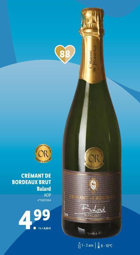 Lidl Champagne brut offre