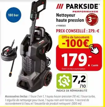Lidl Nettoyeur vapeur haute pression offre