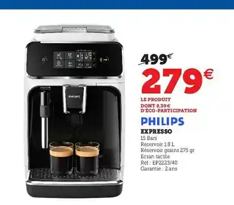 Hyper U Expresso Philips offre