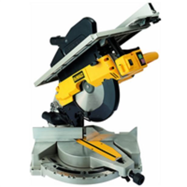 Chausson Matériaux Scie à onglet sur table dewalt d27113-qs à table supérieure 1600 w ø305 mm offre