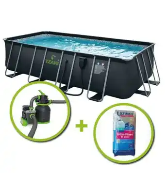 Cash Piscines Kit piscine tubulaire yzaki 5,49x2,74x1,32m offre