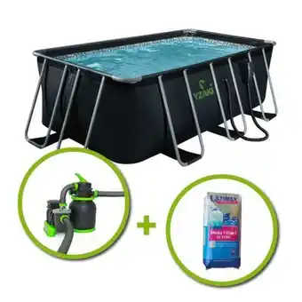 Cash Piscines Kit piscine tubulaire yzaki 4.00mx2.00mx1.22 offre