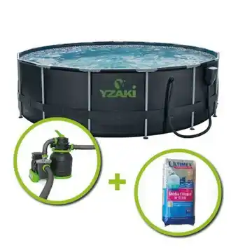 Cash Piscines Kit piscine tubulaire yzaki 4.57x1.22m offre