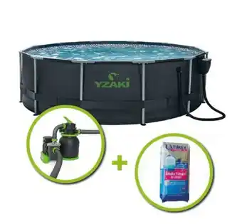 Kit piscine tubulaire yzaki 3.66x1.22m