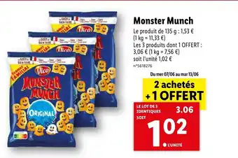 Lidl Monster Munch offre