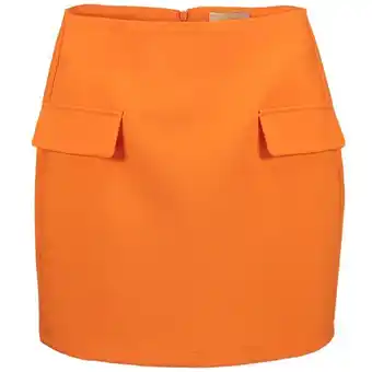 Mini skirt with patch pockets