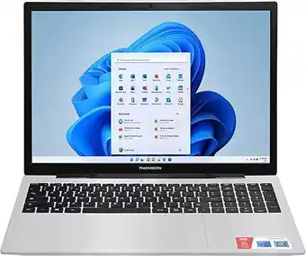 Thomson ordinateur pc portable 17,3 pouces, intel celeron n4020, 8gb ram, 512gb stockage ssd, windows 10 (maj win 11 gratu...