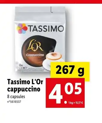 Lidl Tassimo L'Or cappuccino offre