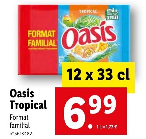 Lidl Oasis Tropical offre