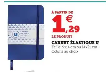 Hyper U Carnet élastique u offre