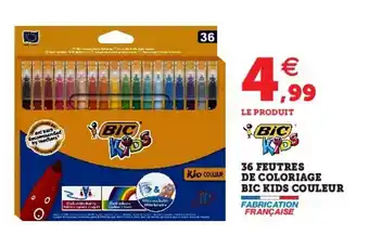 Hyper U 36 Feuitres de coloriage bic kids couleur offre