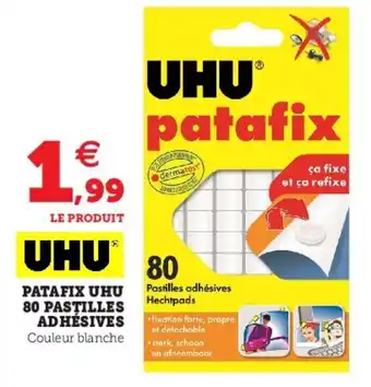 Patafix uhu 80 pastilles adhesives