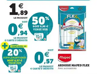 Hyper U Ardoise maped flex offre