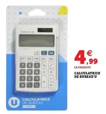 Hyper U Calculatrice de bureau u offre