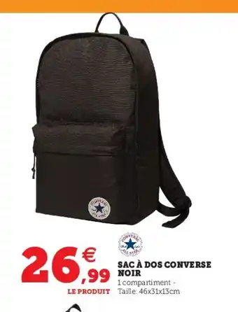 Hyper U Sac à dos converse noir offre