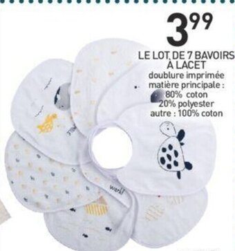 Stokomani Le Lot De 7 Bavoirs offre