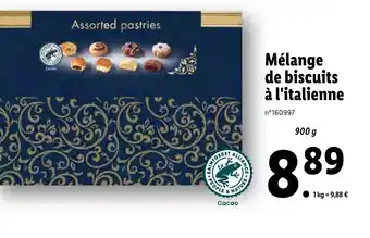 Lidl Mélange de biscuits à l'italienne offre