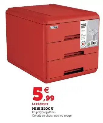 Hyper U Mini bloc u offre