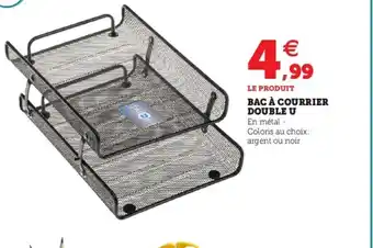 Hyper U Bac à courrier double u offre
