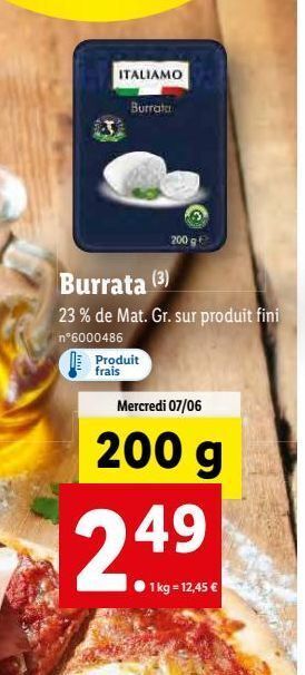 Lidl Fromage offre