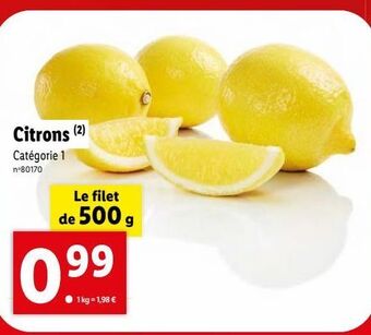 Lidl Citrons offre