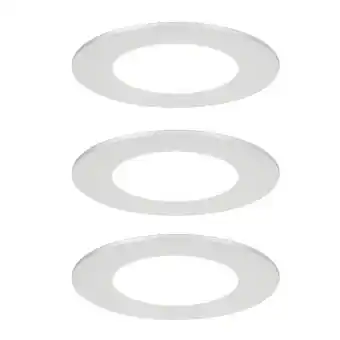 3 spots encastrable led intégrée maia 210lm 2,8w ip20 Þ8,5cm colours argent