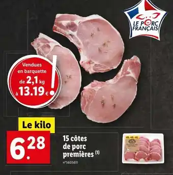 CĂŽtes de porc