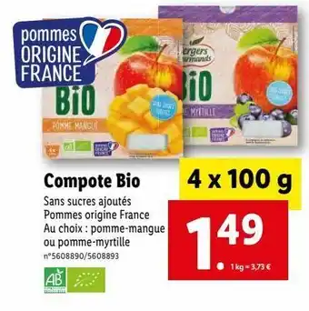 Lidl Compotes offre